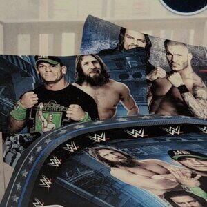 2012 WWE World Wrestling John Cena Full Sheet Set, Flat, Fitted, & 1 Pillowcase